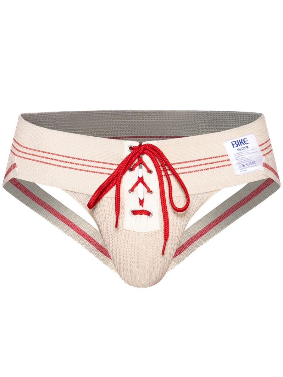 Mens Underwear: BIKE Athletic BAS343 Vintage Lace-up Jockstrap